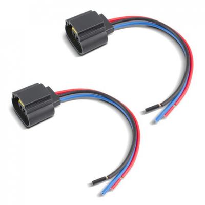 H13 9008 3-Wire Socket Female Adapter Wiring Harness Pigtail Plug for Headlight