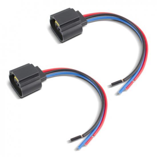 

H13 9008 3-Wire Socket Female Adapter Wiring Harness Pigtail Plug for Headlight