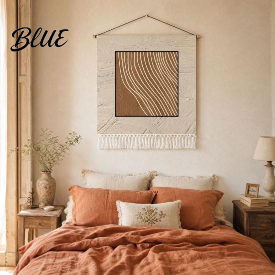 Fabric Wall Tapestry Easy Install Living Room French Vintage Maillard Tapestry Decor Retro Hanging