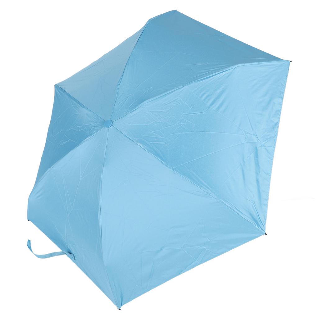 Capsule Umbrella Portable 5 Ribs Folding Umbrella UV Proof Sunscreen Windproof Dual Use Umbrella for Daily Travel