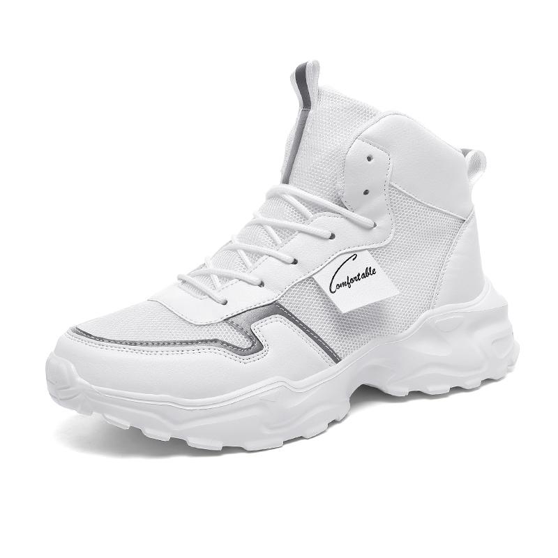 2026fashi Men's Hightop Dad Shoes Students Boys Walking Casual Boots Autumn Spring Sports Running Travel Sneakers