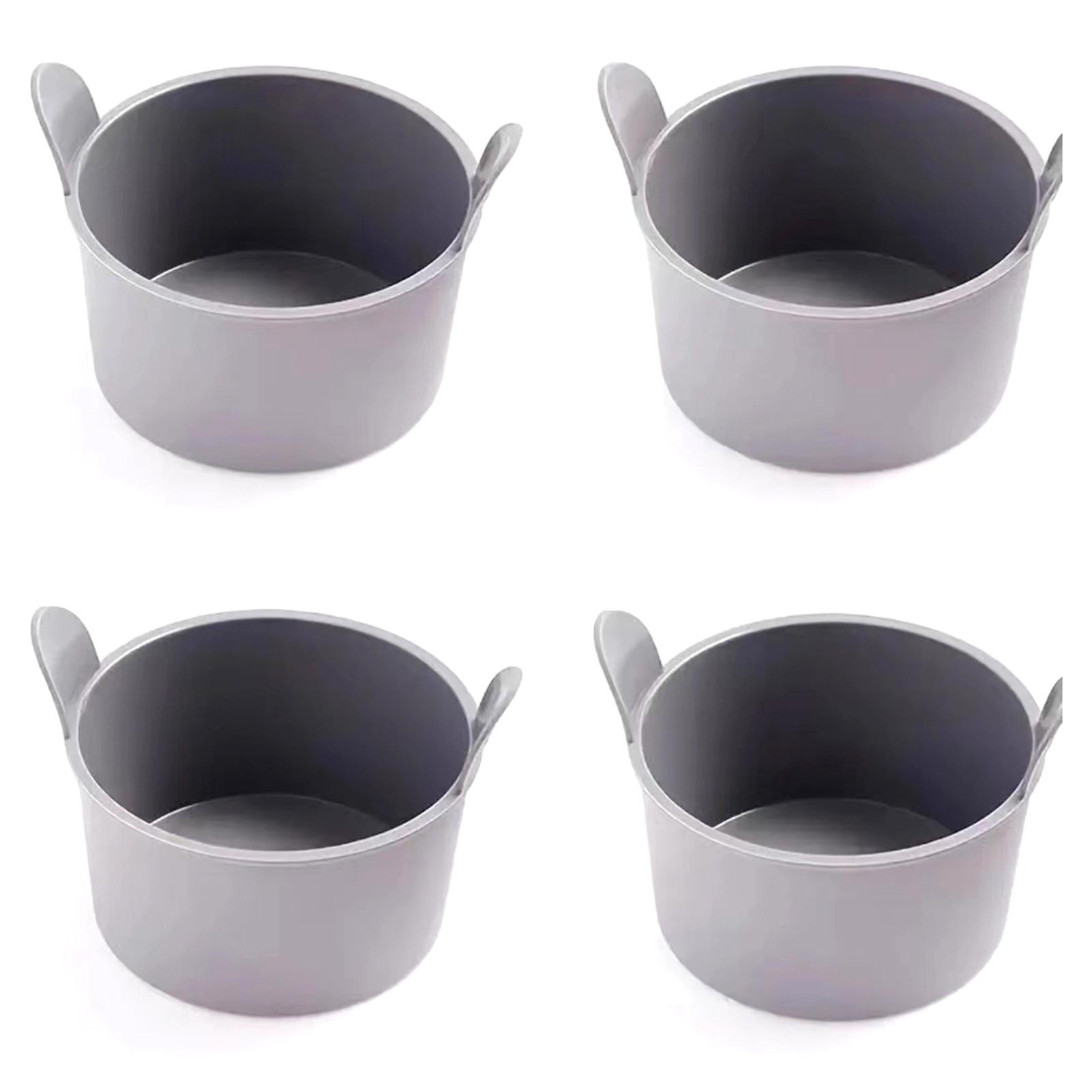 Silicone Air Fryer Egg Mold Easy to Clean Reusable Cupcake Baking Cups Suitable for Making Muffins Cupcakes Gray серый