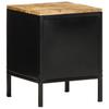 Nightstand Brown and Black 30 x 30 x 40 cm