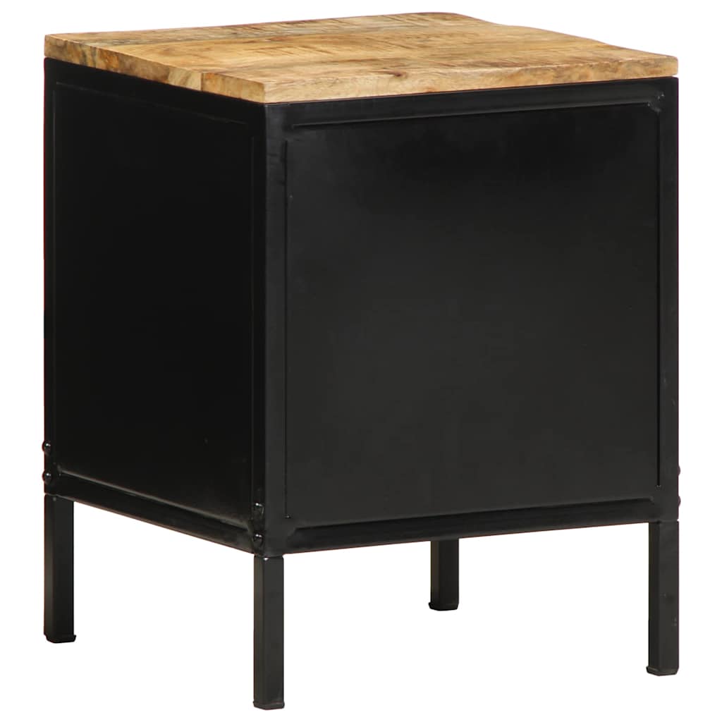 Nightstand Brown and Black 30 x 30 x 40 cm