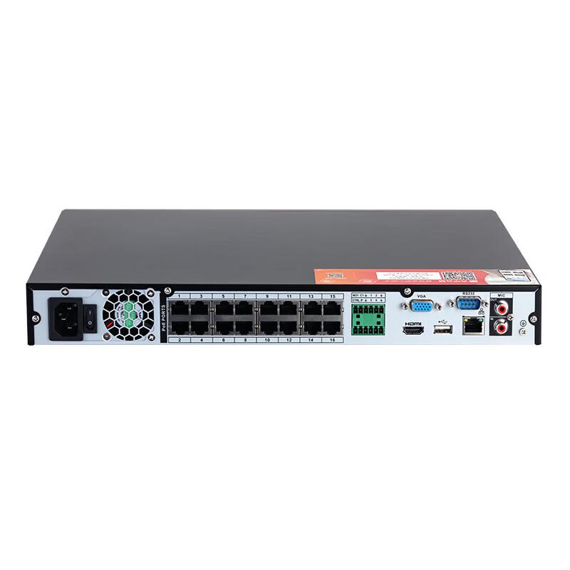 Dahua 16-Channel 2-Bay PoE NVR (DH-NVR4216-16P-M) CN plug (adapter included)
