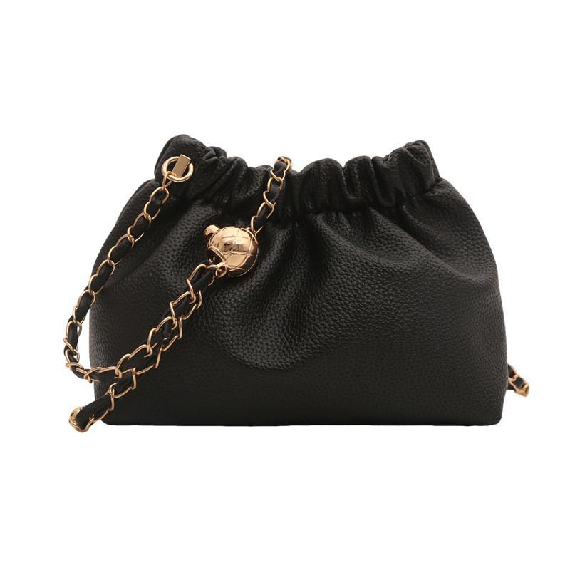 Stylish Pu Bucket Bag For Women 2024 Trendy Street Fashion Shoulder Bag In Multiple Colors