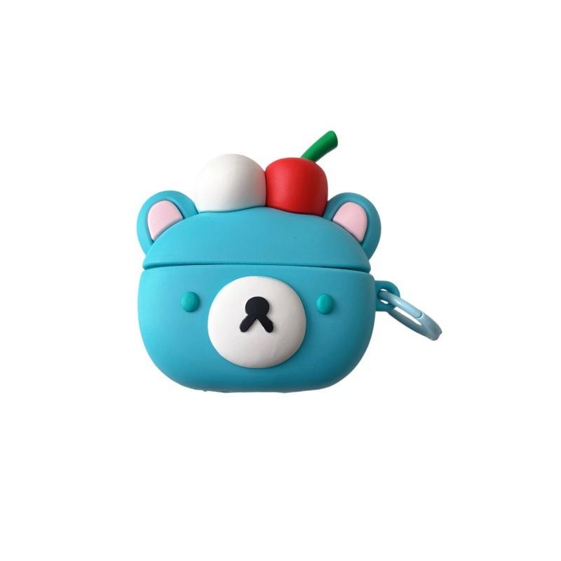 Blue Easy Bear Apply Apple AirPods1 Bluetooth Wireless Headset Case Female 1/1/1/pro1 Protective Case