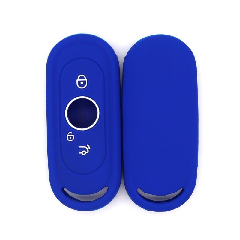 

Silicone key cover suitable for WM Motor EX5E.5 non-blocking car logo smart car key bag, high-quality anti-falling key cover темно-синього кольору