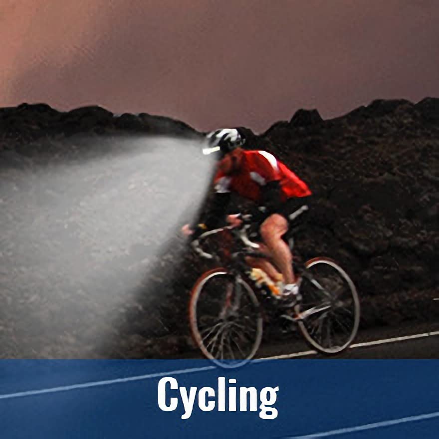 COB Headlight Illumination Dual Light Source 5 Lighting Modes 4 Motion Sensor Helmet Light for Camping 230° Sensitive, Waterproof, Modes, Headlamp,