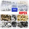 Einfach anzubringende 18mm Magnet-Druckknöpfe - zum Nähen und Basteln, Langlebige & Stilvolle Metallverschlüsse