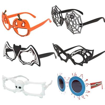 1 Piece of Halloween Glasses Creative Novelty Funny Glasses Pumpkin Skull Spider Web Scary Eyeballs Scary