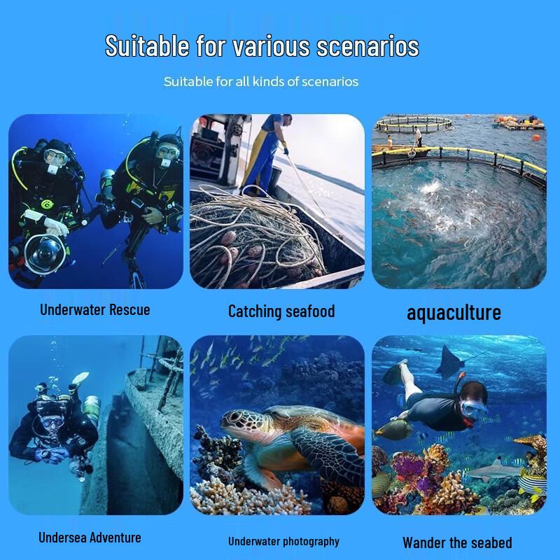 Jundelun Underwater Scuba Diving Respirator Set CN plug (adapter included)