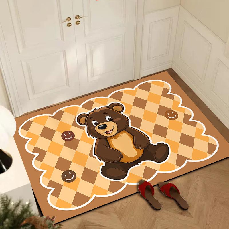 

Коврик для ванной комнаты, симпатичный, устойчивый к грязи и влаге, коврик для входа, решетка для унитаза, абсорбирующий диатомовую грязь, быстросохнущий коврик 40 * 60CM diatom mud