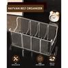 Clear Belt Holder Display-1-Pack For Closet& Drawer Acrylic Belt Organizer 8 Detachable Compartments Fits Most Sizes