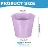 PATIKIL Small Metal Buckets with 6 Mini Buckets for Party Purple 7"x6.4" Handles, Crafts, Favors, Decorations, Green/Yellow/Orange/Blue/Light