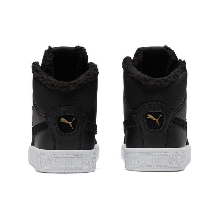 Puma 1948 Mid Lfur Fleece gefüttert Warm Langlebig High Top Sneakers Unisex Sneaker Schwarz 364977-01