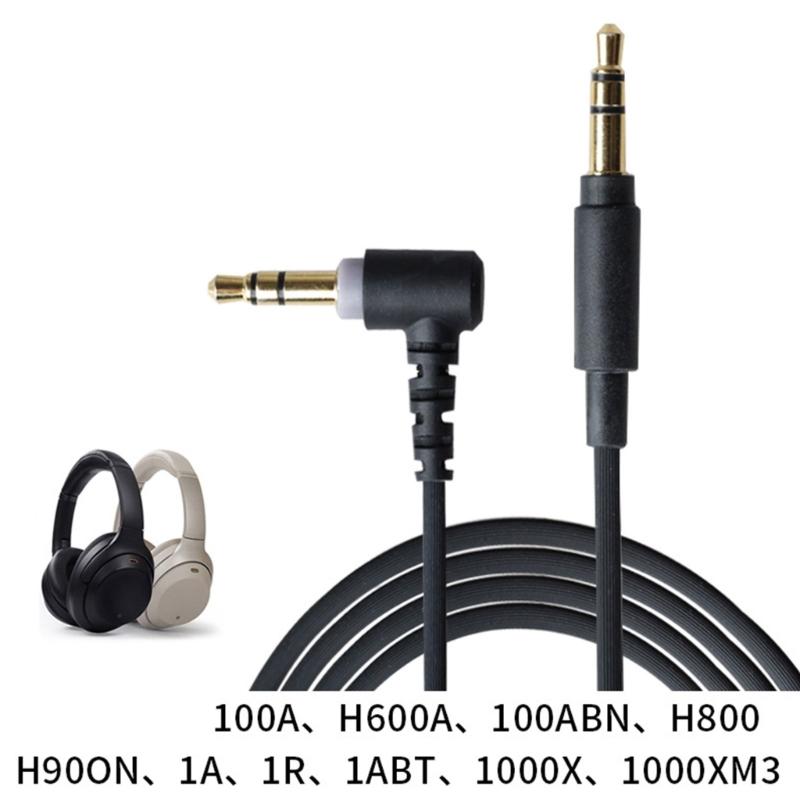 Schwarzes Headset-Verlängerungskabel für WH1000XM3 1000XM4 Kopfhörer Super Haltbarkeit Kopfhörerkabel 59,06 Zoll