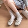 French bow bag head half slippers female summer wear 2025 new gentle fairy with skirt Mary Jane single shoes