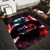 "Dark Themed Red Black Mask Style Decorative Carpet for Living Room" Suitable for Use As an Anti-slip for Living Room Bedroom Sofas
