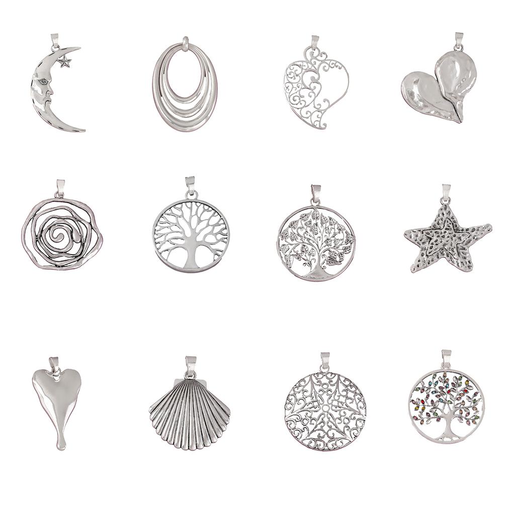 Vintage Alloy Charm for Jewelry Making Heart Star Pendant Handmade DIY Bracelet Earrings Necklace Keychain Spacer Beads