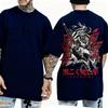 2026 New Ghost Hunter Blade Anime Black Death Morio Printed Mens TShirt  Summer Versatile Fashion Harajuku Style Large Size