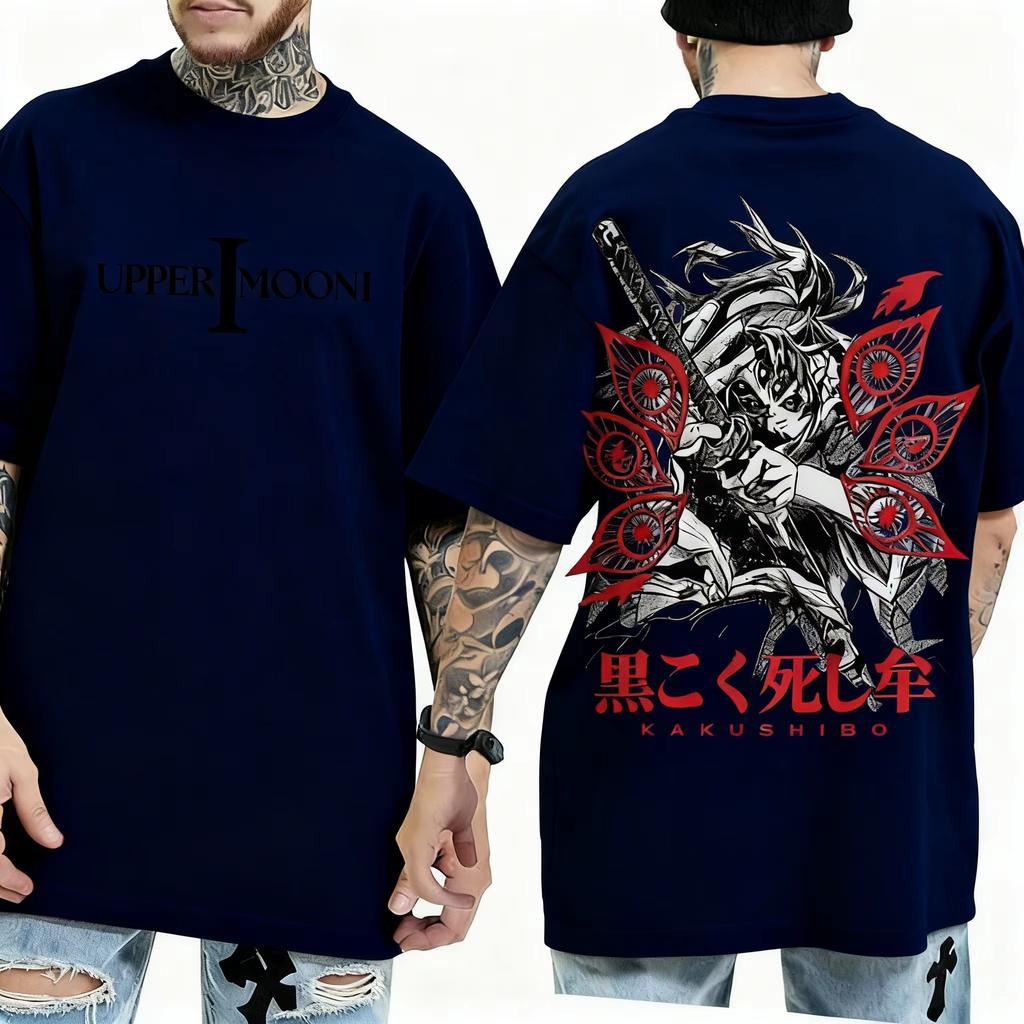 2026 New Ghost Hunter Blade Anime Black Death Morio Printed Mens TShirt Summer Versatile Fashion Harajuku Style Large Size