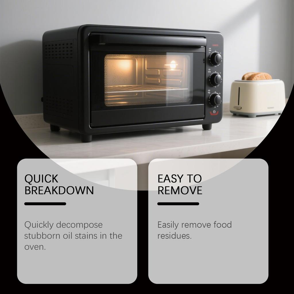 Powerful Oven Cleaner Spray Removes Stubborn Grease Burnt Residue Effortless Cleaning 237ml Plastic Bottle