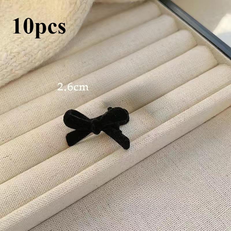 Mini Red Velvet Bow Hair Clips for Girls Sweet Candy Color Velvet Small Bow Knot Hairpins Hairgrips Barrette Hair Accessories