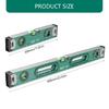 12in/24in Aluminum Ruler Strong Magnetic Ruler 45/90/180 Degree Bubble Measureing Ruler Ruler Tool