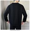 Men's Two-Piece Look Heavyweight Long Sleeve Hoodie 2025 Spring/Autumn Round Neck Base Shirt