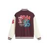 Li Ning Basketball Series Anti-Five American Retro Trend Long Sleeve Sports Baseball Jacket Men Jackets Deep-Red AFDT881-2