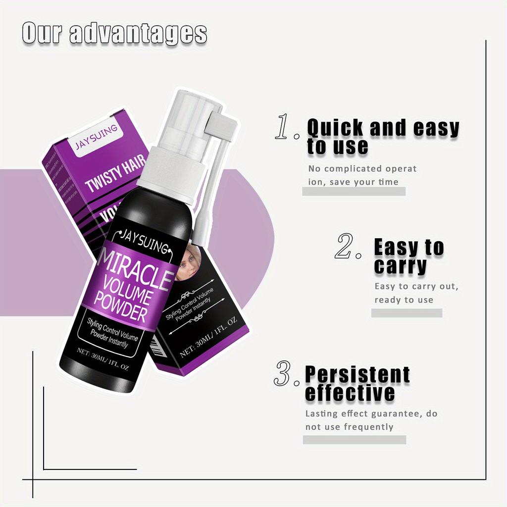 Hair Fluffy Spray, Oil Removal, No Wash, Refreshing Air Feeling, Oil Control for Lazy People, Long-lasting Styling for Dry Hair