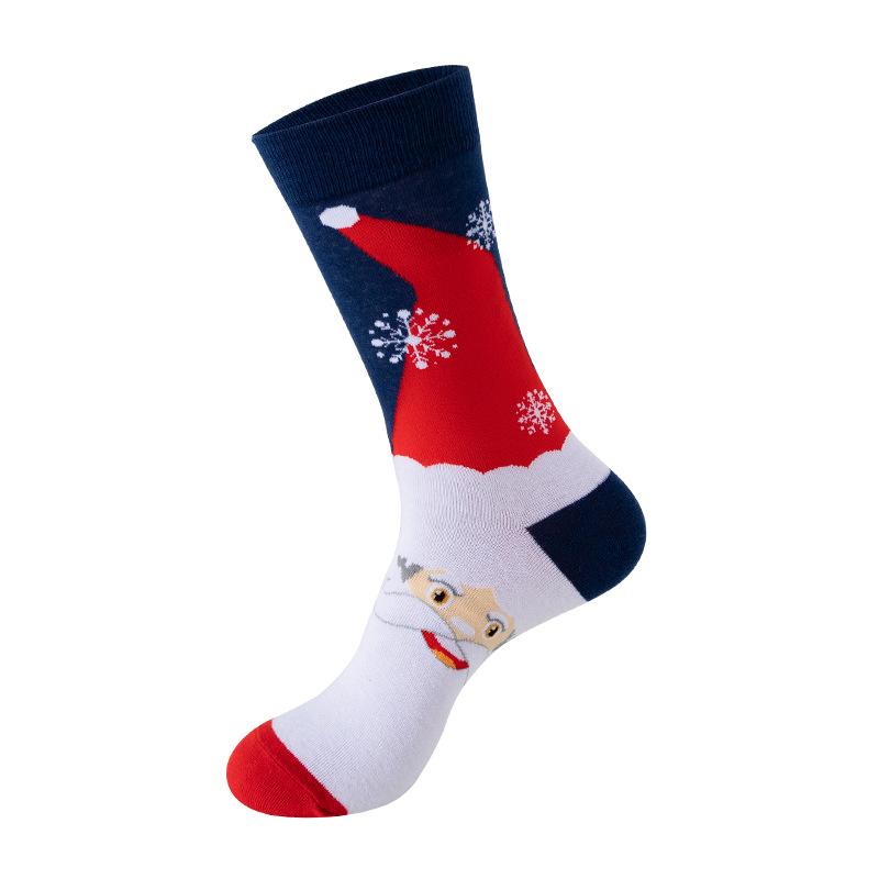 Christmas Stockings Festive Tube Socks Snowman Christmas Tree Stockings Cotton Socks