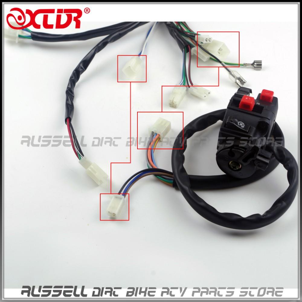ATV Quad GY6 125cc 150cc ELECTRICS Stator Wire Wiring Harness Loom Magneto Ignition Coil CDI Rectifier Solenoid Parts