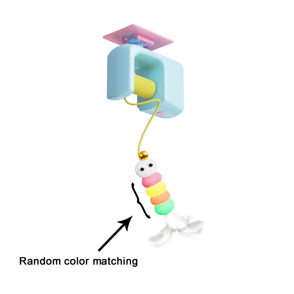 Brinquedo de Vara Elétrica Inteligente Interativa para Provocar Gatos Automático Engraçado Pendurado na Porta Pássaro Voador Brinquedo para Gato Brinquedos de Alívio de Estresse para Pet Gato