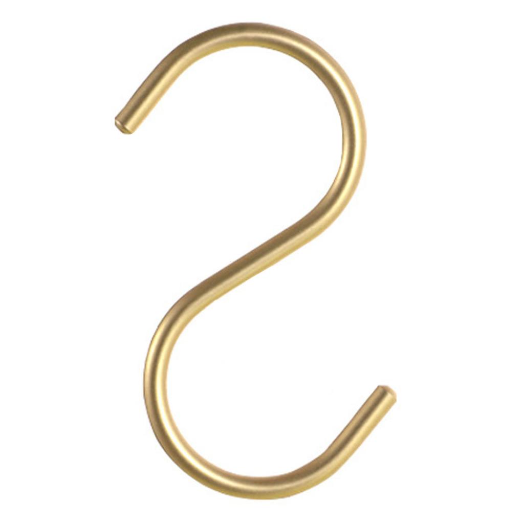 5pcs Large S Shaped Aluminum Hooks Waterproof Rust-Resistant Long Lasting for Hanging Kitchen Utensils Towels Clothes