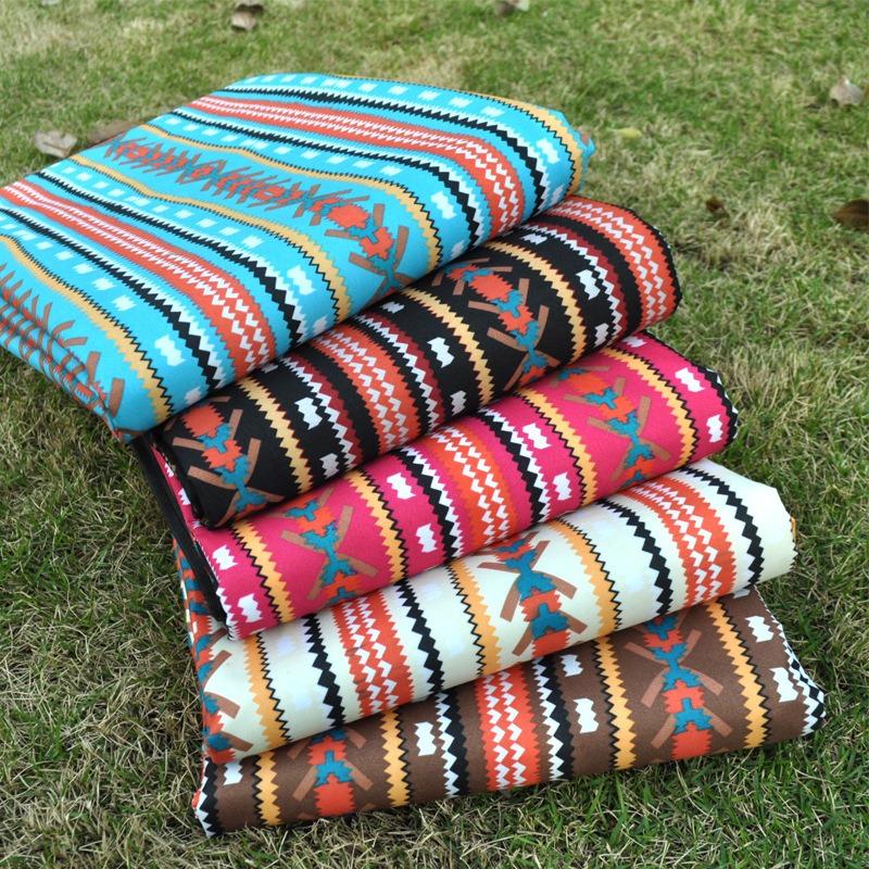 Hot Sale Beach Picnic Blanket, Sand-proof Waterproof Bohemian Briefcase Mat with Handle for Outdoor Travel for Outdoor Travel