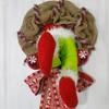 1Pc Christmas Wreaths Creative Front Door Decorations Christmas Home Decorating Props