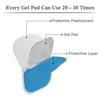50 pcs (25 packs) Abdominal Muscle Hip Paste gel Tablets Hydrogel Conductive Electrode Tablets Hip Gel Paste Patch