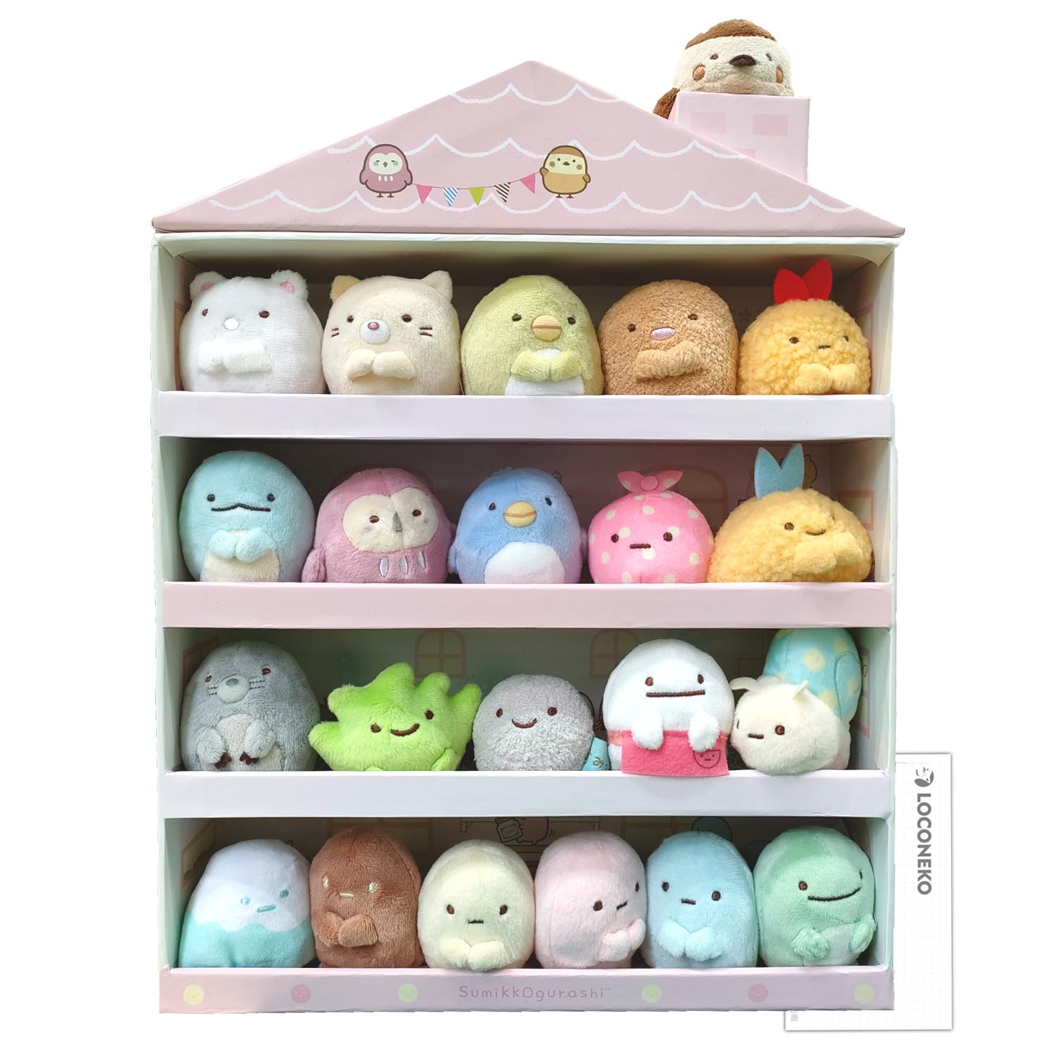 

Плюшевая игрушка Sumikko Gurashi Tenori, 22 типа, набор в футляре Sumikko House Roconeco Card San-X (розовый) +