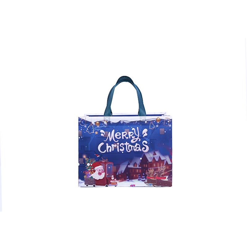 Christmas Style Laminated Non-Woven Gift Bag for Clothing & Shopping