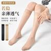 Medium Stockings Women's Summer Ultra-thin Calf Socks, Half-section Transparent Crystal Socks, High Tube Non-slip and Anti-hook Silk Flesh Color
