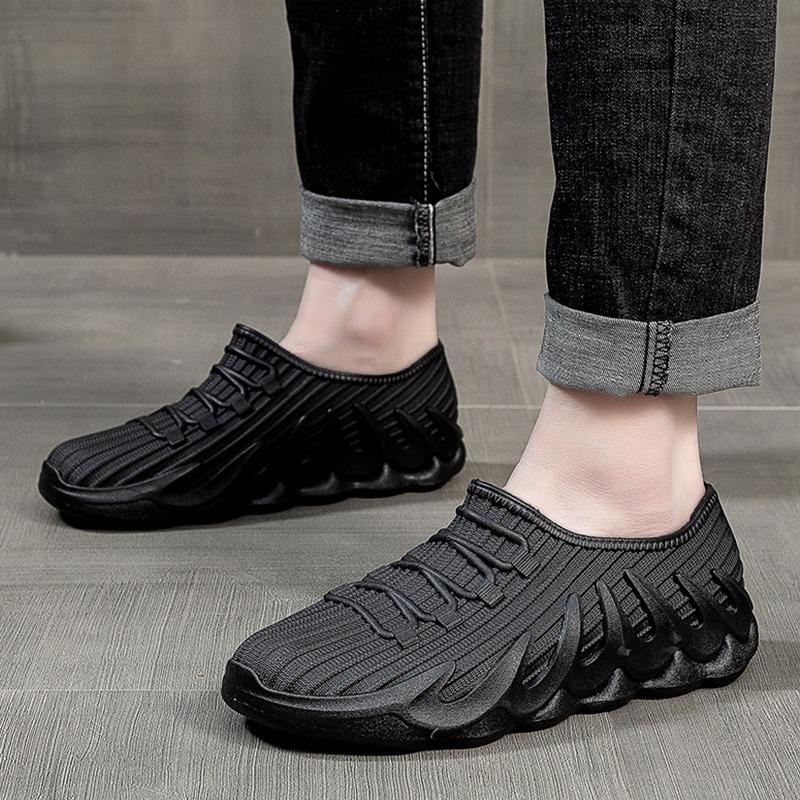 Short rain shoes men's summer fashion casual fishing water shoes non-slip waterproof rain boots rubber shoes student trend