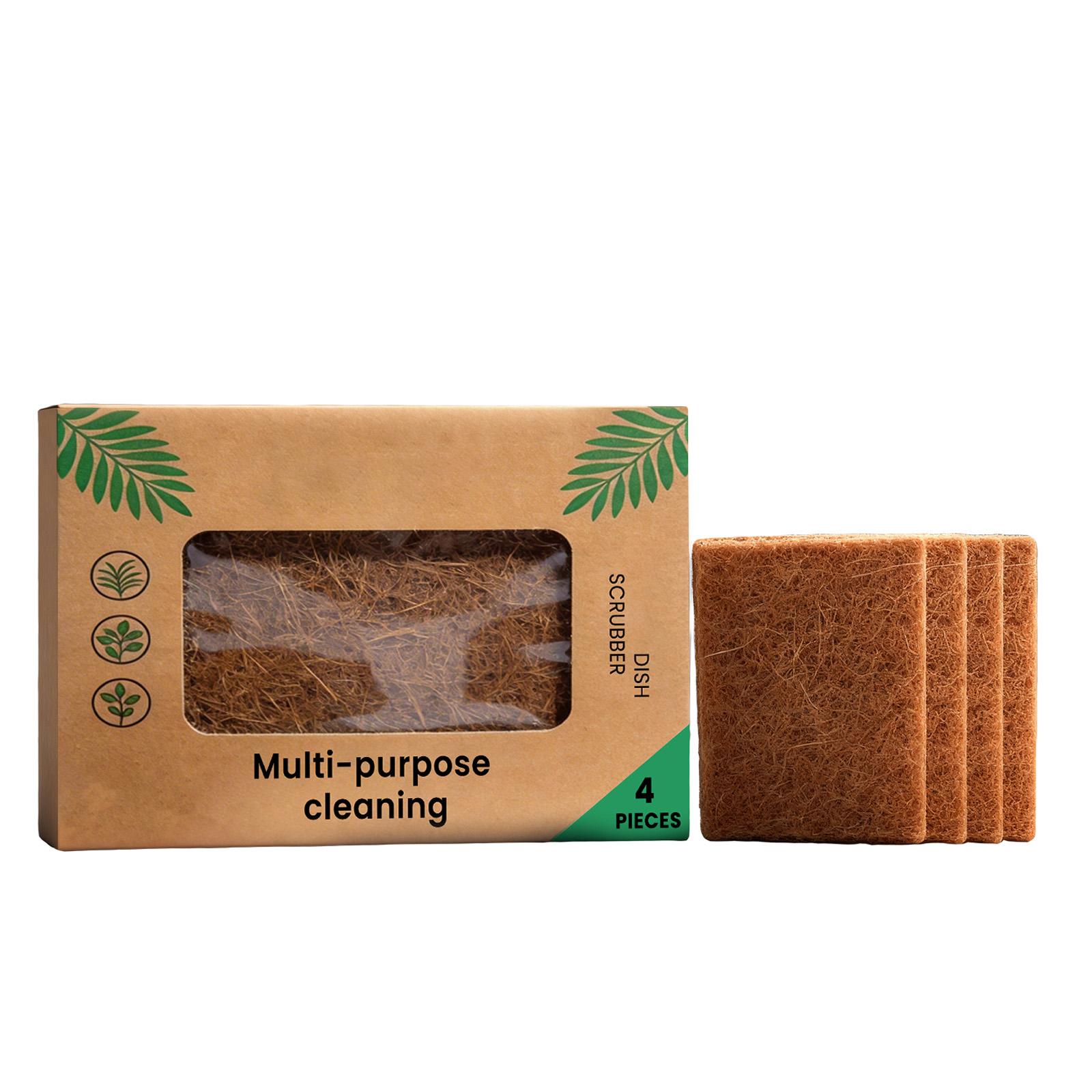 Material Kitchen Cleaning Brush, Natural Dishwashing Cleaning Brush (1 Set) белый