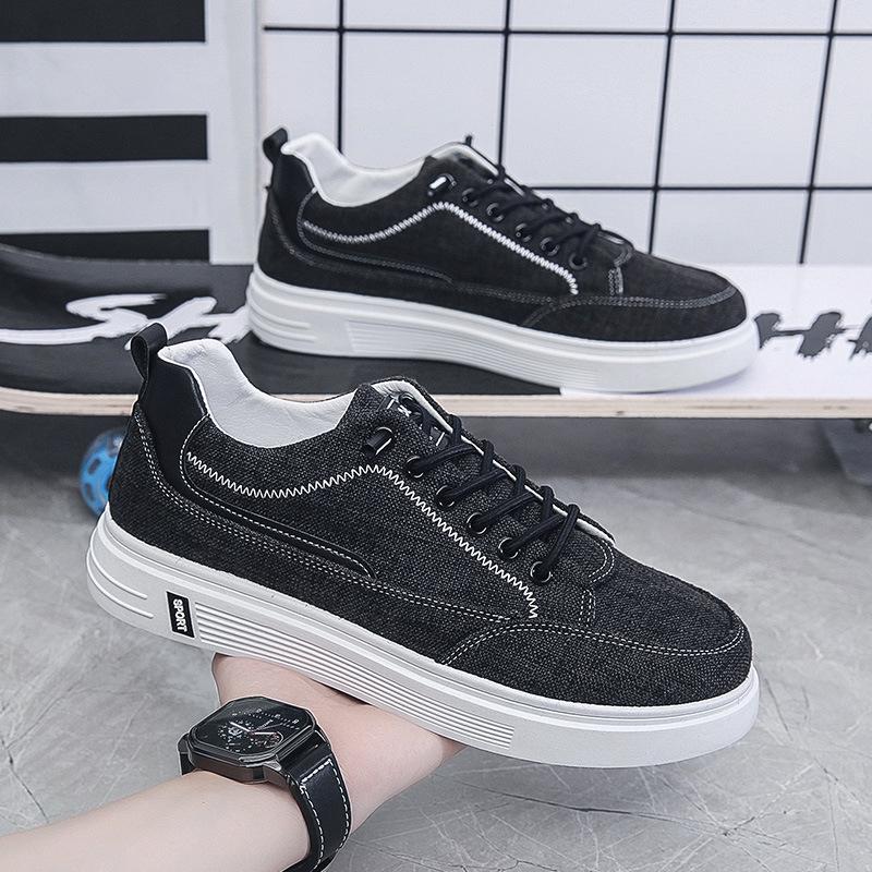 Men s Lightweight Canvas Shoes - Four Seasons Breathable Casual Sneakers 41