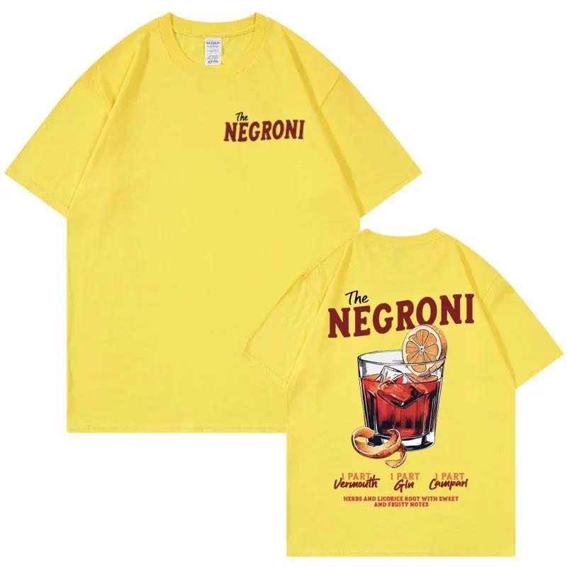 Negroni Unisex T-Shirt Fun Cocktail Themed Gift Meme T-Shirt Men'S Summer Pop