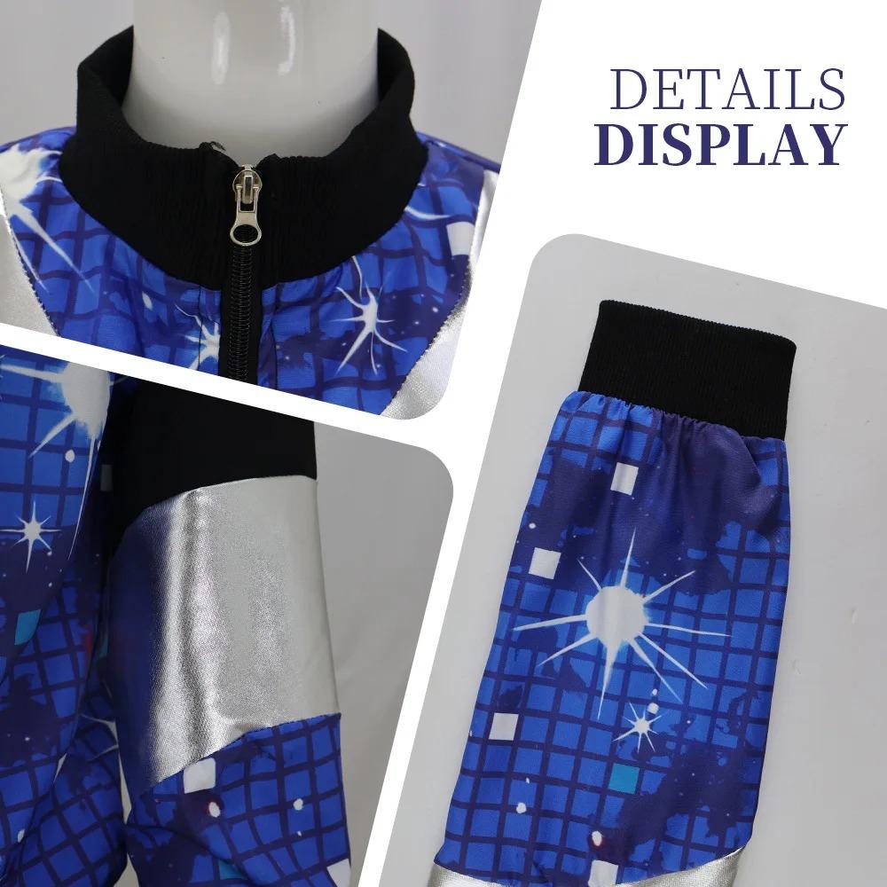 Women's Men's Costume 80s 90s Suit Party Accessories Disco Jacket Trousers Outfit Women's Men's Costume Tracksuit for Carnival