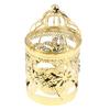 Vintage Birdcage Tealight Candle Holder Iron Decorative Lantern Pillar Candle Stand for Home Wedding Party