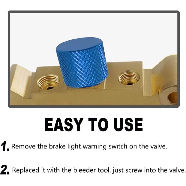 Brake Proportioning Valve Bleeder Tool, Valve Bleeding Tool Compatible with GM Combination Valves, PV2 PV4, Disc/Disc Disc/Drum 172-1353 172-1371