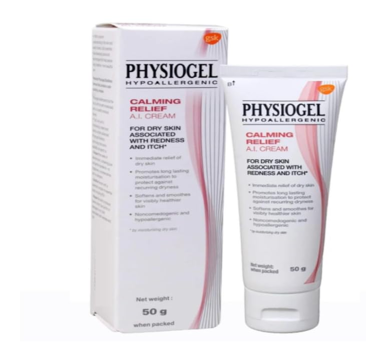 PHYSIOGEL HYPOALLERGENIC AI Cream - 50g Tube Hypoallergenic Moisturizer, 50g Gentle Hydration for Sensitive Skin